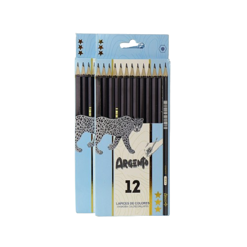 PACK LAPICES NEGROS ARGENTO X12 UND X12 EST