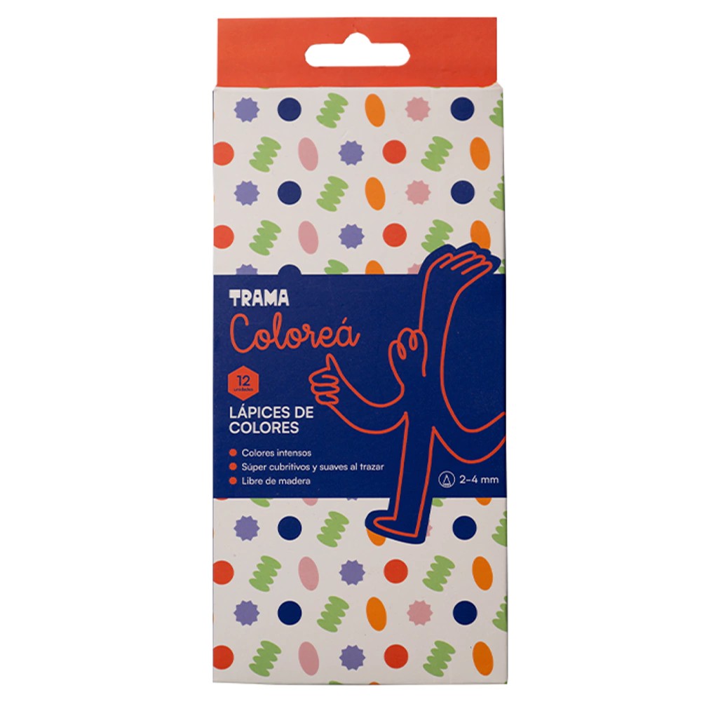 PACK LAPIZ DE COLOR DE RESINA TRAMA X12 SURT X12 ESTUCHE