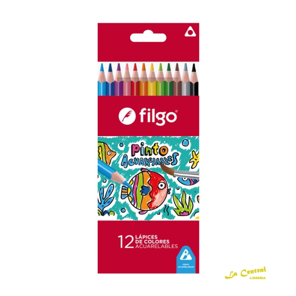 PACK LAPIZ DE COLOR PINTO FILGO X12 ACUARELABLE X12 UND