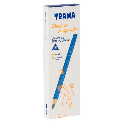 PACK LAPIZ GRAFITO TRAMA JUMBO X12UND X12 ESTUCHE