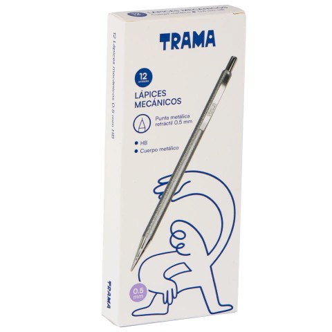 PACK PORTAMINAS METÁLICO TRAMA X12 UND