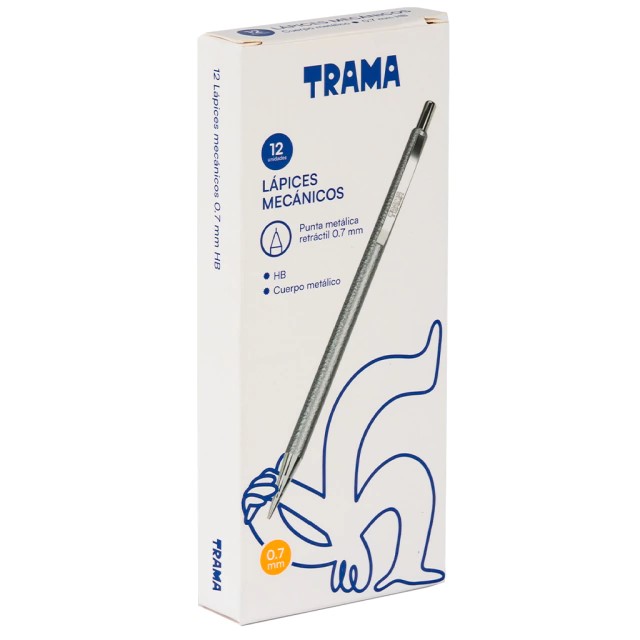 PACK PORTAMINAS METÁLICO TRAMA X12 UND