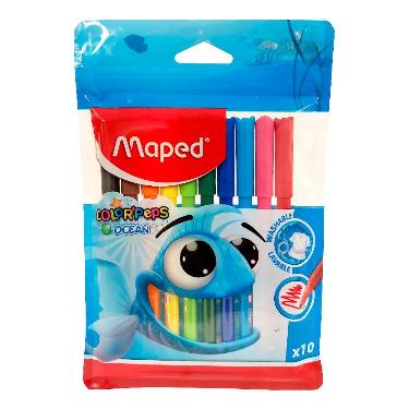 PACK MARCADOR ESCOLAR OCEAN X10 COLORPEPS X12U