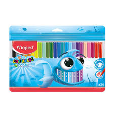 PACK MARCADOR ESCOLAR OCEAN X24 COLORPEPS X12U