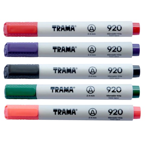 PACK MARCADORES TRAMA AL AGUA PUNTA REDONDA 920 X10 UND