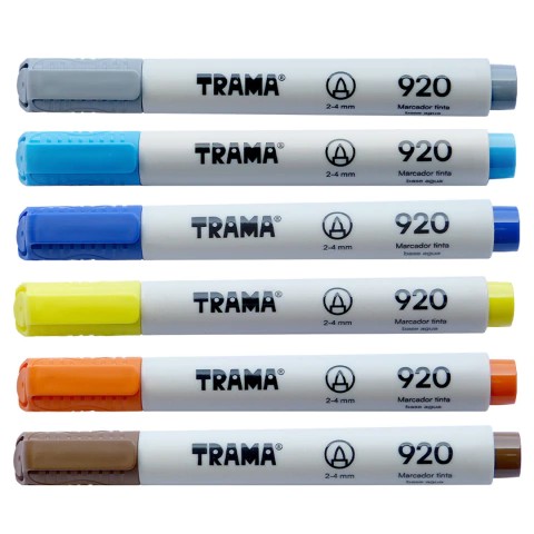 PACK MARCADORES TRAMA AL AGUA PUNTA REDONDA 920 X10 UND