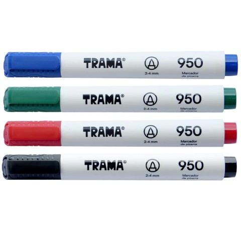 PACK MARCADORES TRAMA P/PIZARRA PUNTA REDONDA 950 VERDE X10 UND