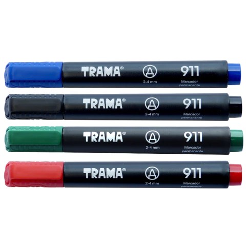 PACK MARCADORES TRAMA PERMANENTE GRUESO PUNTA CHANFLEADA 910 VERDE X 10 UND