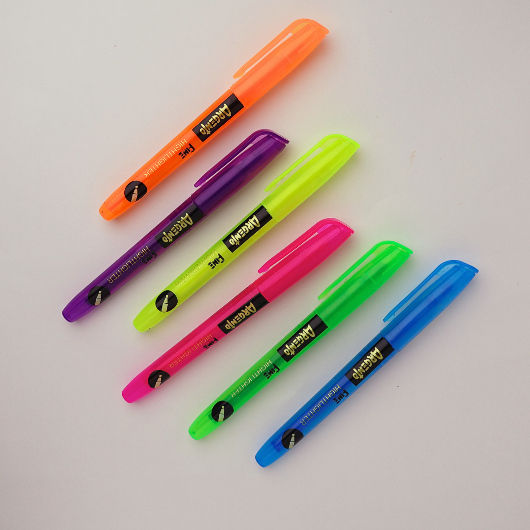 PACK RESALTADOR FLÚO ARGENTO X36