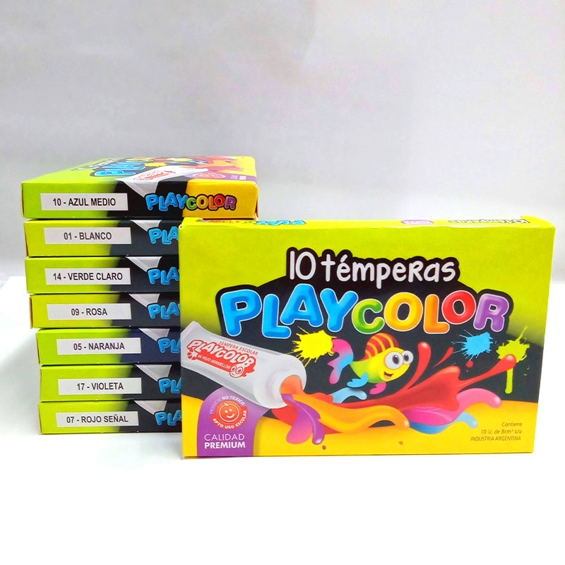 PACK TEMPERA PLAYCOLOR X10 SURT X 40U