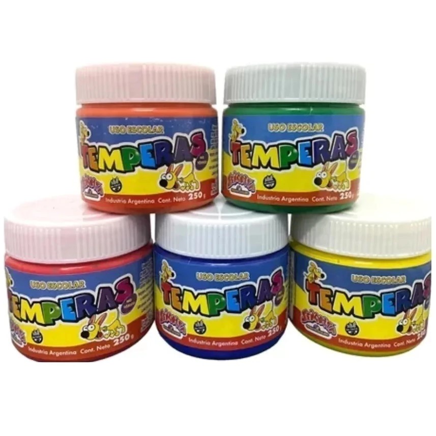 TEMPERA SEÑORITA X 250 G COLORES SURTIDOS