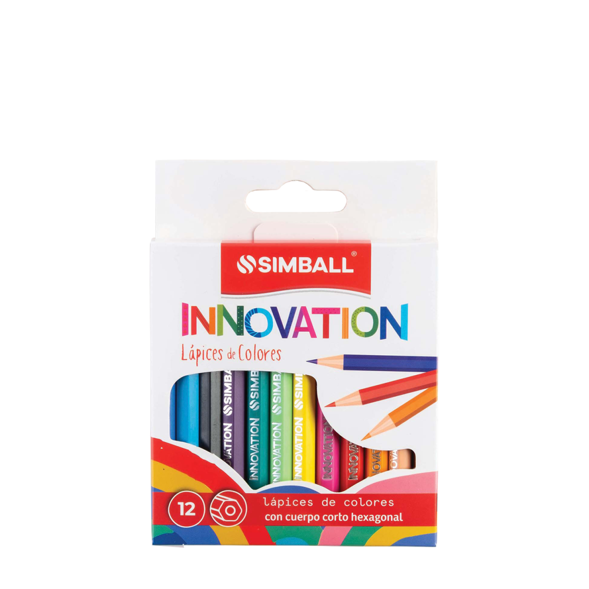 PACK LAPIZ DE COLOR CORTO INNOVATION SIMBALL X12 CLASICO X12 EST