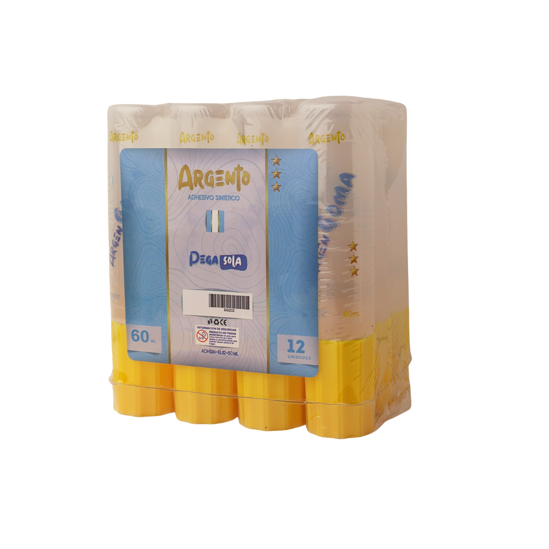 COMBO ADHESIVO SINTETICO ARGENGOMA 60ML X8 PACKS X12 UND