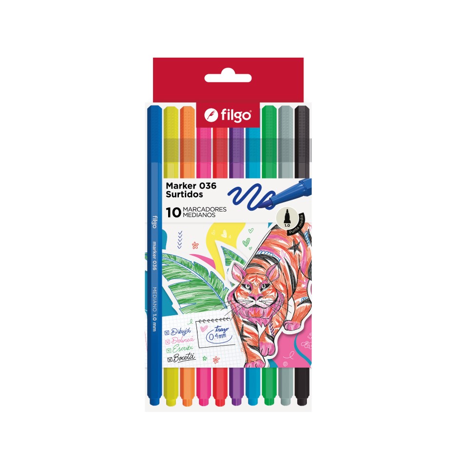 MARCADOR FILGO MARKER 036 X10