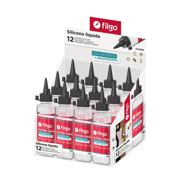 SILICONA LIQUIDA FILGO 100 ML PACK X12 UND