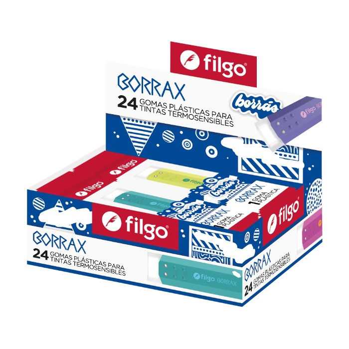 GOMA PLASTICA FILGO BORRAX SE TINTA TERMOSENSIBLES PACK X24