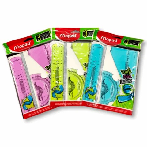 SET GEOMETRICO FLEXIBLE MAPED TWIST N FLEX X3 PIEZAS