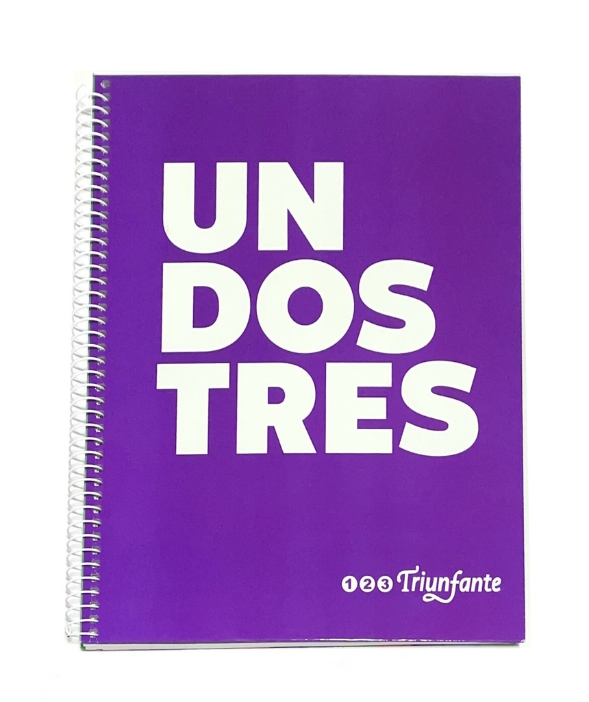 CUADERNO 21X27 C/ESP 123 TRIUNFANTE X60 HJS RAYADO XU
