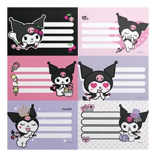 ETIQUETA MOOVING X12 UND KUROMI