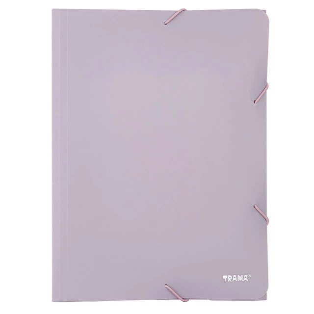 CARPETA TRAMA 3 SOLAPAS C/ELASTICO A4 PP MORANDI