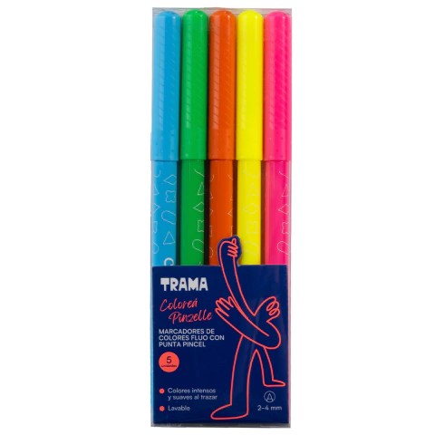 MARC. TRAMA ESCOLAR AL AGUA PUNTA PINCEL X5 PASTEL