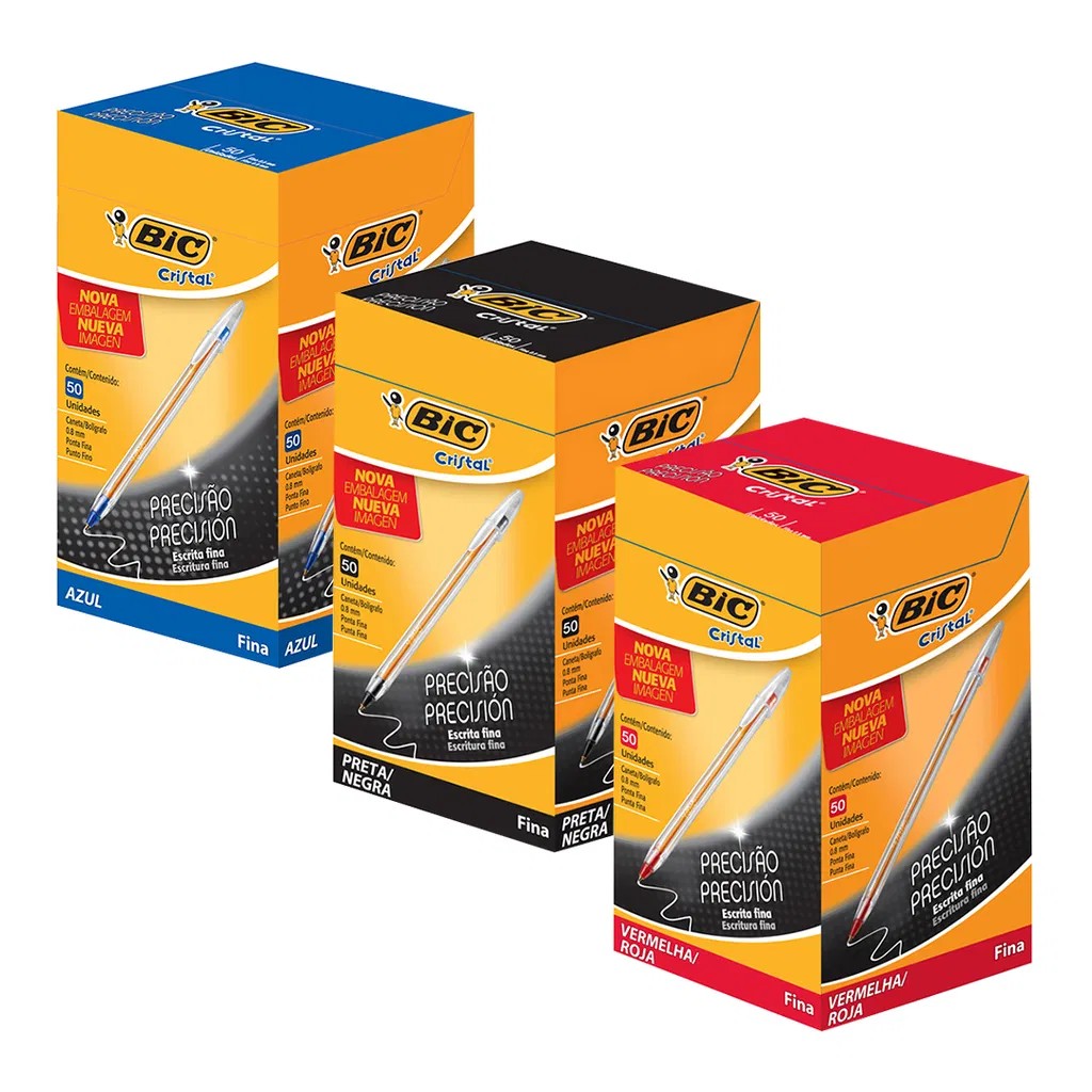 BOLIGRAFO BIC CRISTAL FINE BULTO X24 PACKS