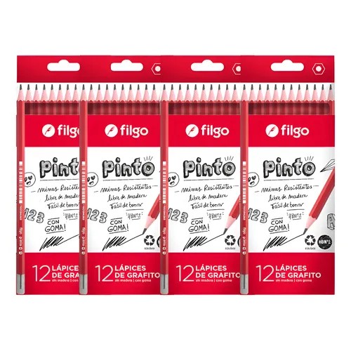 LAPIZ NEGRO FILGO C/GOMA BULTO X 240 ESTUCHES