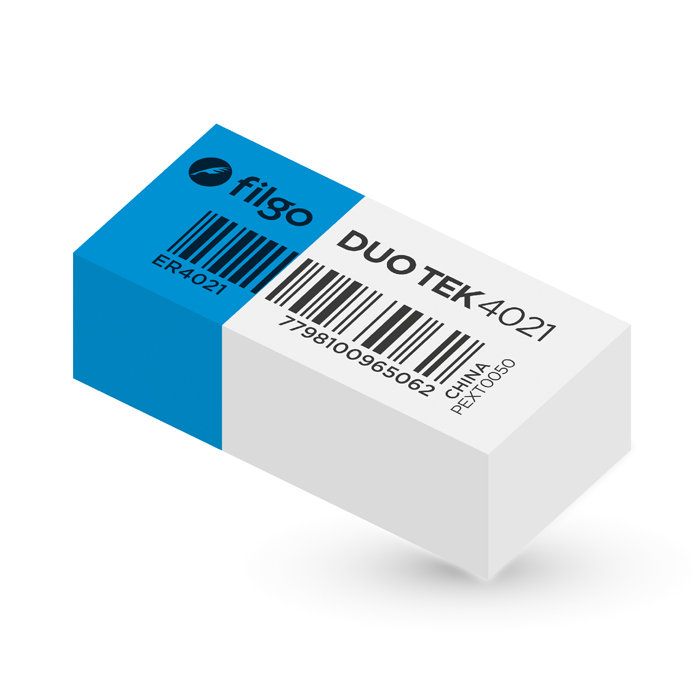 GOMA DE BORRAR FILGO DUOTEK 4021 BULTO X 1080 UND