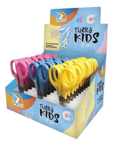 TIJERA EZCO KIDS PACK X 30 UND