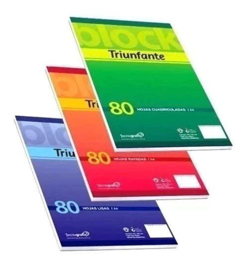 BLOCK A4 TRIUNFANTE X80 HJS LISO