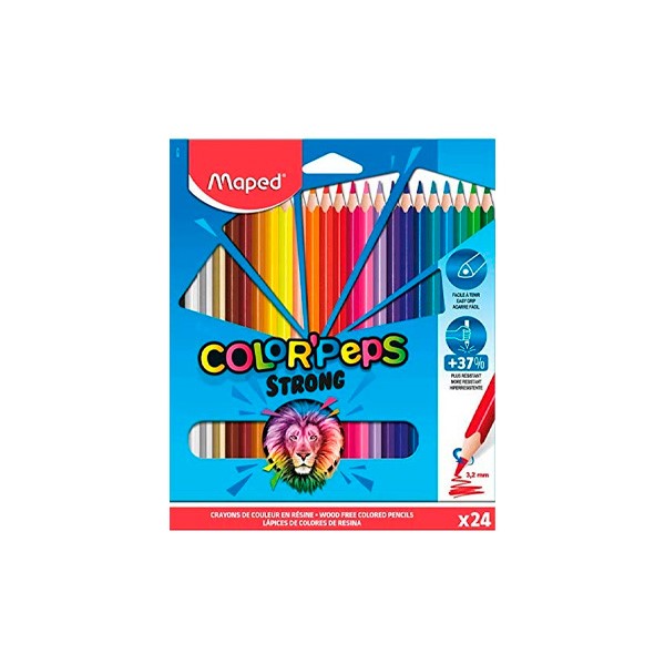 LAPICES DE COLOR MAPED COLORPEPS STRONG X24