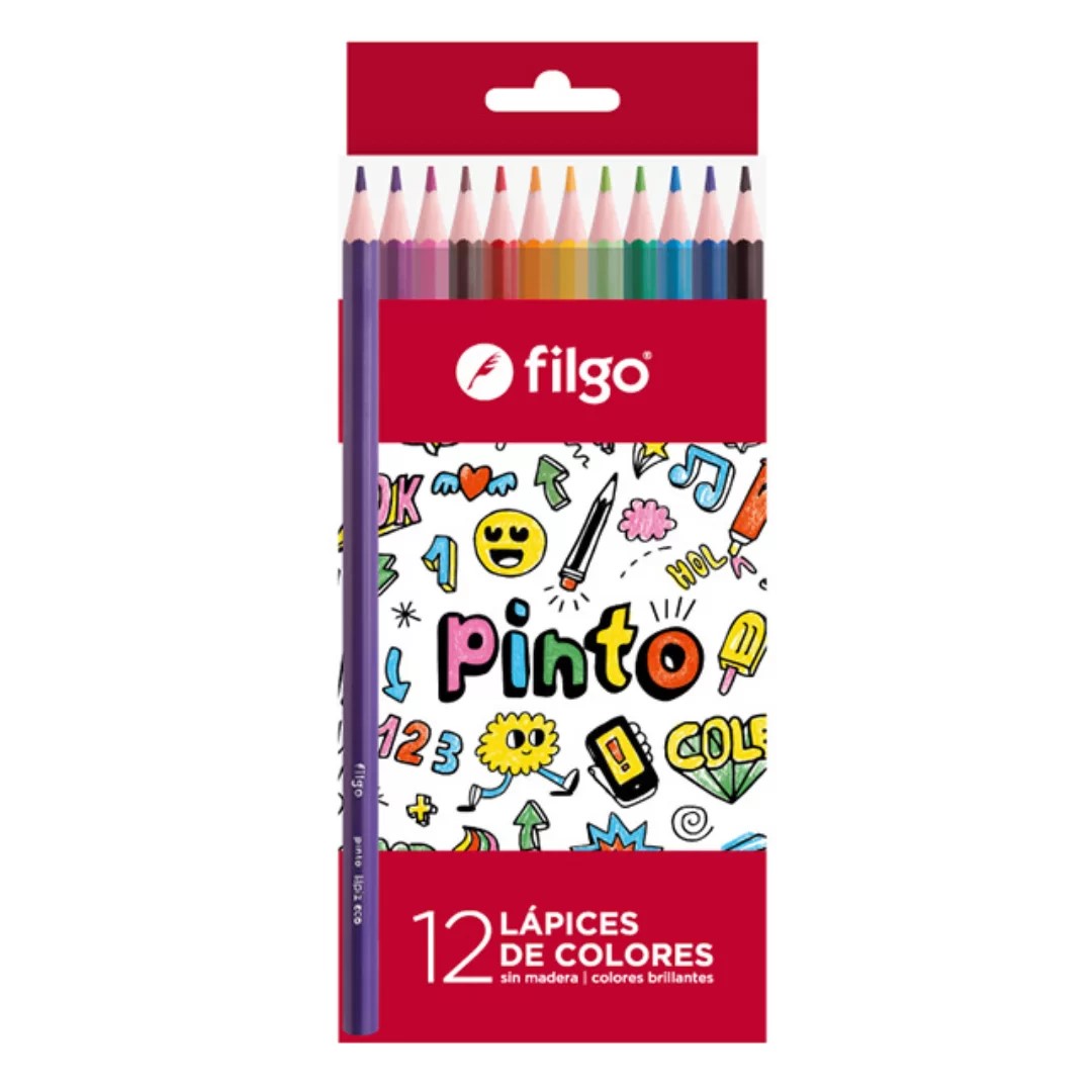 LAPICES DE COLOR FILGO PINTO X12 UND BULTO X 240 ESTUCHES