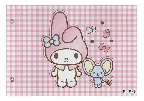 CARPETA N°5 2 TAPAS PLASTICA MOOVING MY MELODY