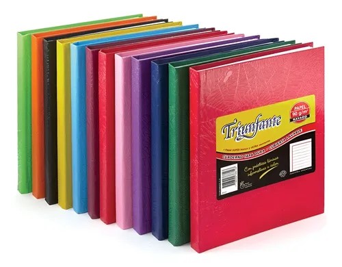 CUADERNO 16X21 N°1 TRIUNFANTE X48H RAYADO PACK X5