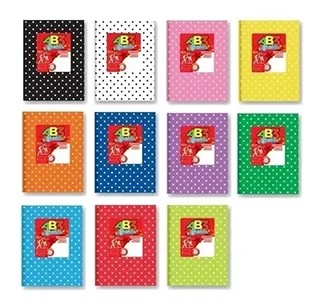 CUADERNO LAPRIDA AB3 (19X24) LUNARES X 50 HJS RAYADAS PACK X5 UND