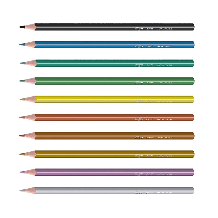 LAPICES DE COLOR FILGO PINTO METALIZADO X10 PACK X12 ESTUCHES