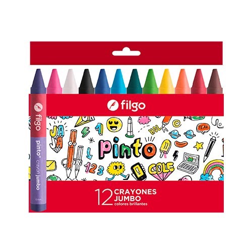 CRAYONES DE CERA FILGO PINTO X12 SURT PACK X24 ESTUCHES
