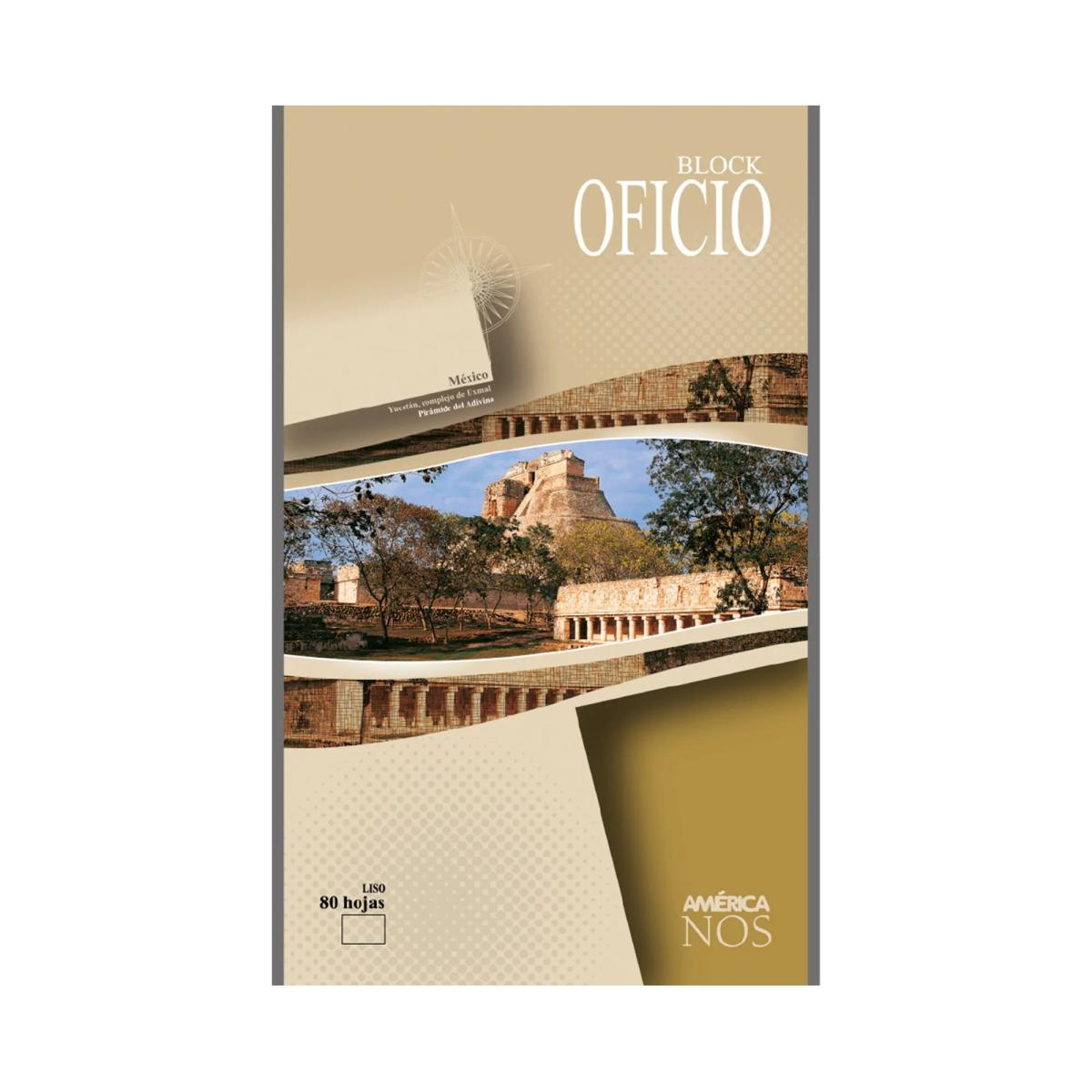 BLOCK OFICIO AMERICA X80 HJS LISO PACK X10 UND
