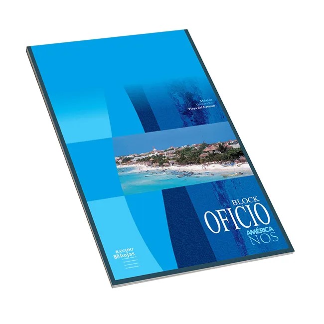 BLOCK OFICIO AMERICA X80 HJS RAYADO PACK X10 UND