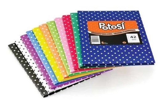 CUADERNO LUNAR 16X21 N°1 POTOSI X42 HJS PACK X 12 RAYADO