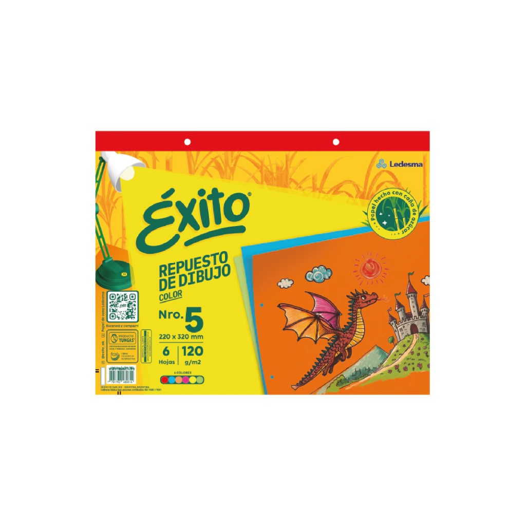 REPUESTO DE DIBUJO ÉXITO N°5 X6HJS COLOR