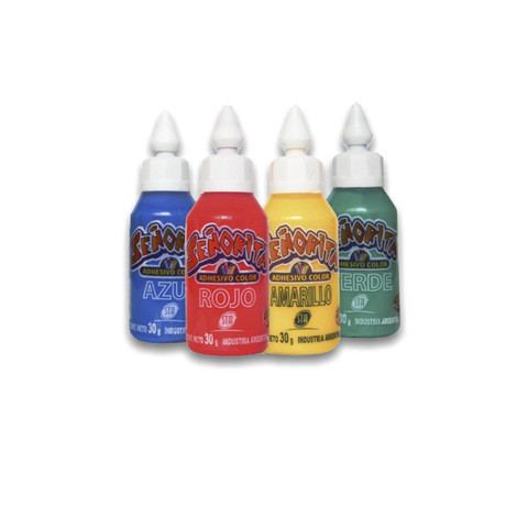 ADHESIVO COLOR STA 30ML PACK X12 UND COLORES SURTIDOS