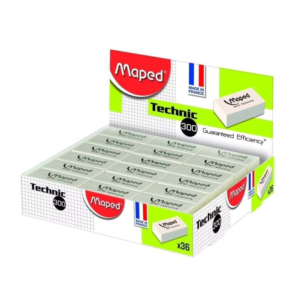 GOMA DE BORRAR MAPED TECHNIC BULTO X 864 UND