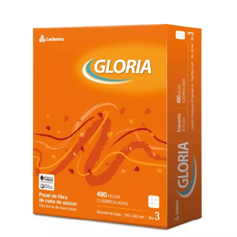 REPUESTO ESCOLAR X480 HJS GLORIA CUADRICULADO