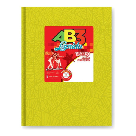 CUADERNO ARAÑA 19X24 (N°3) LAPRIDA X50HJS RAYADAS COLORES SURT XU