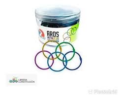 PACK DE ARO METALICO EZCO 50MM DE COLOR X50U