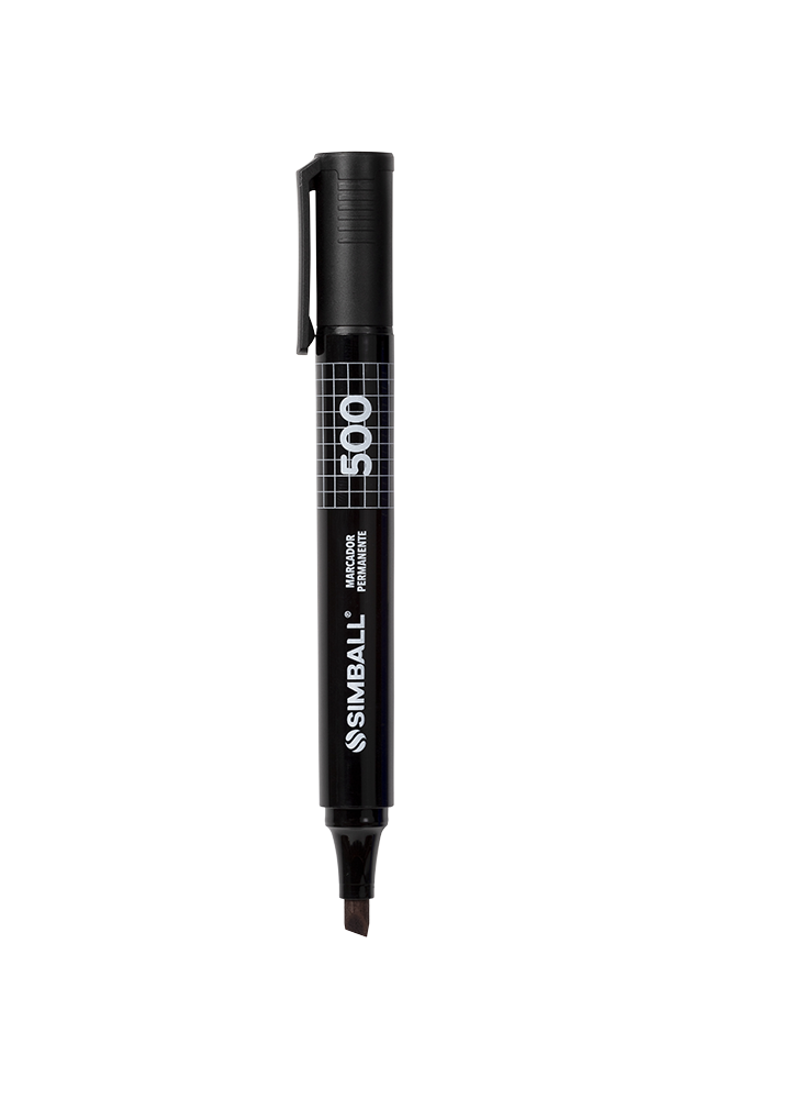 MARCADOR PERMANENTE SIMBALL 500 P/BISELADA COLORES SURTIDOS X UND