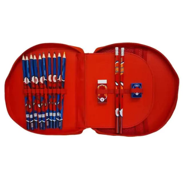 CARTUCHERA 1 PISO CRESKO PVC SPIDERMAN C/UTILES 3/36 2025 /HA534