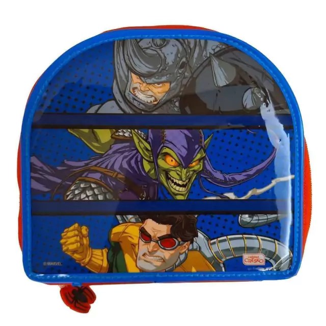 CARTUCHERA 1 PISO CRESKO PVC SPIDERMAN C/UTILES 3/36 2025 /HA534