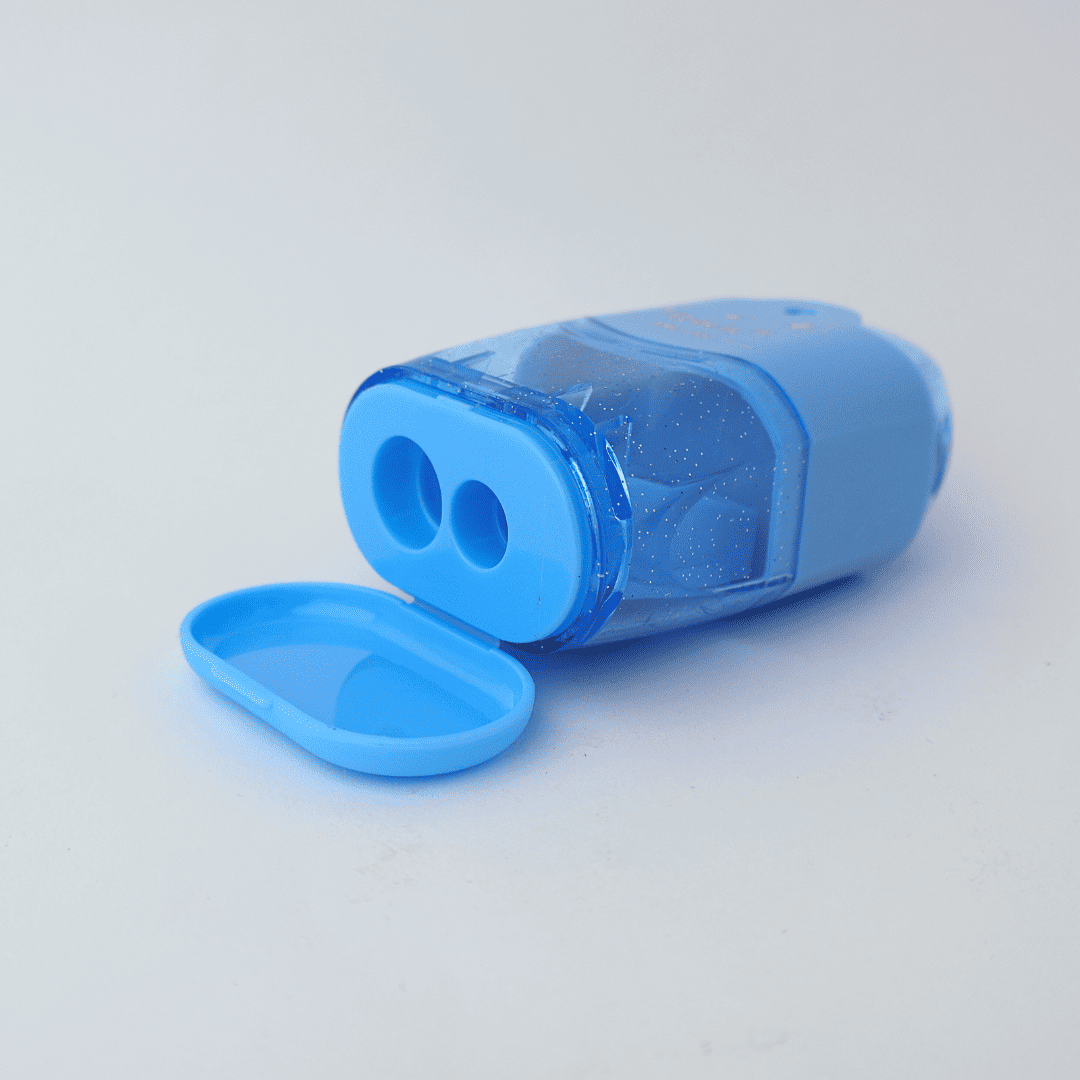 SACAPUNTAS MULTIFUNCIONAL ARGENTO C/DEPOSITO, GOMA Y CEPILLO XUND